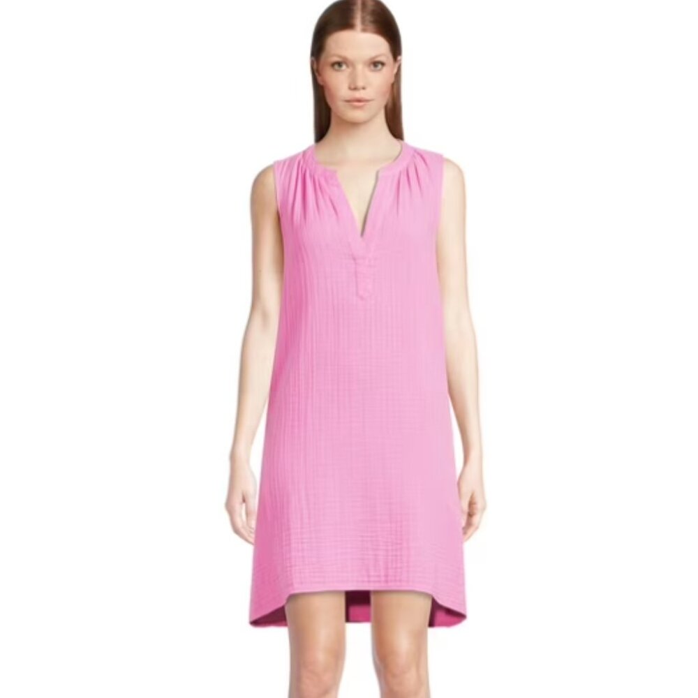 Time and Tru | Sleeveless Double Cloth Dress